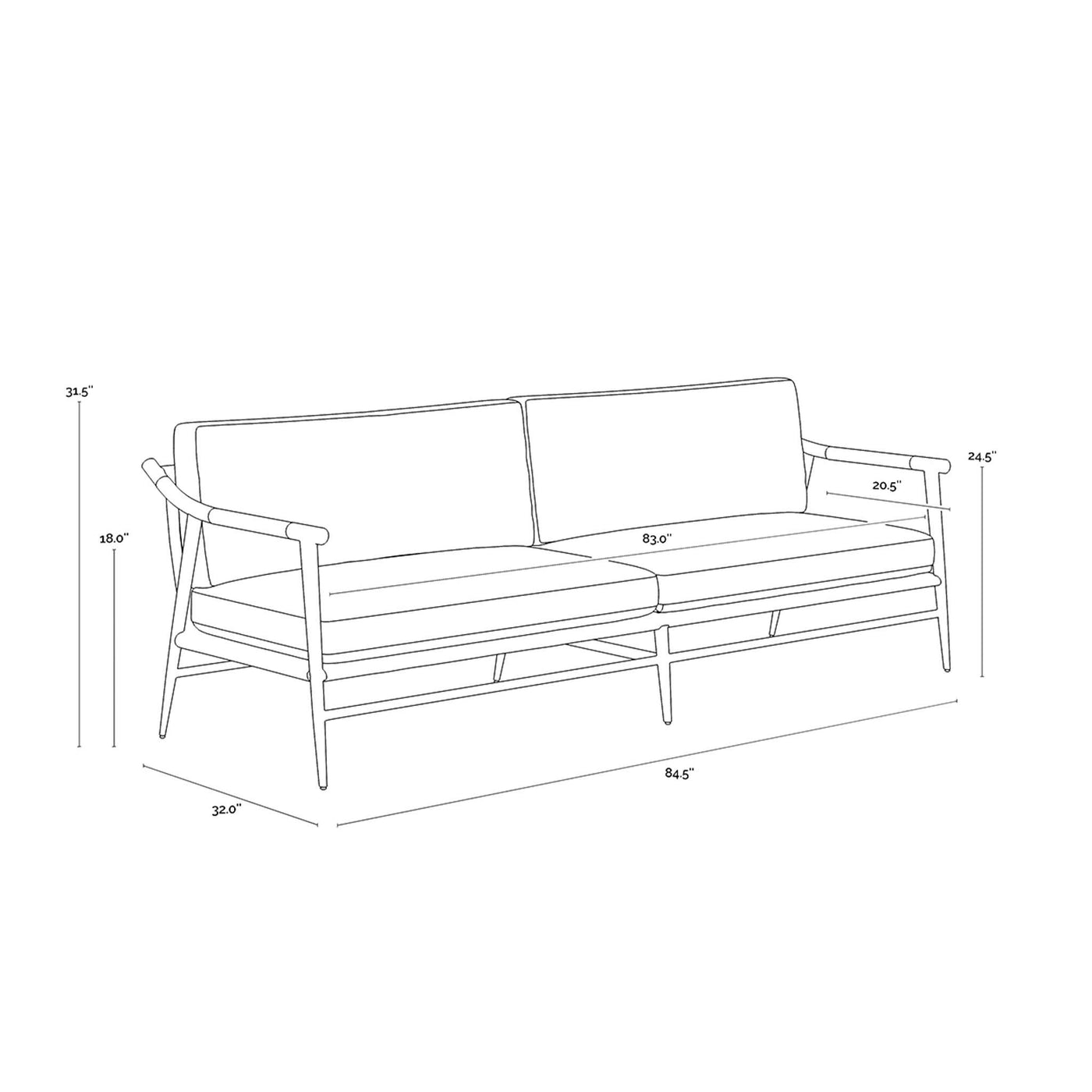 MEADOW SOFA - VAULT FOG