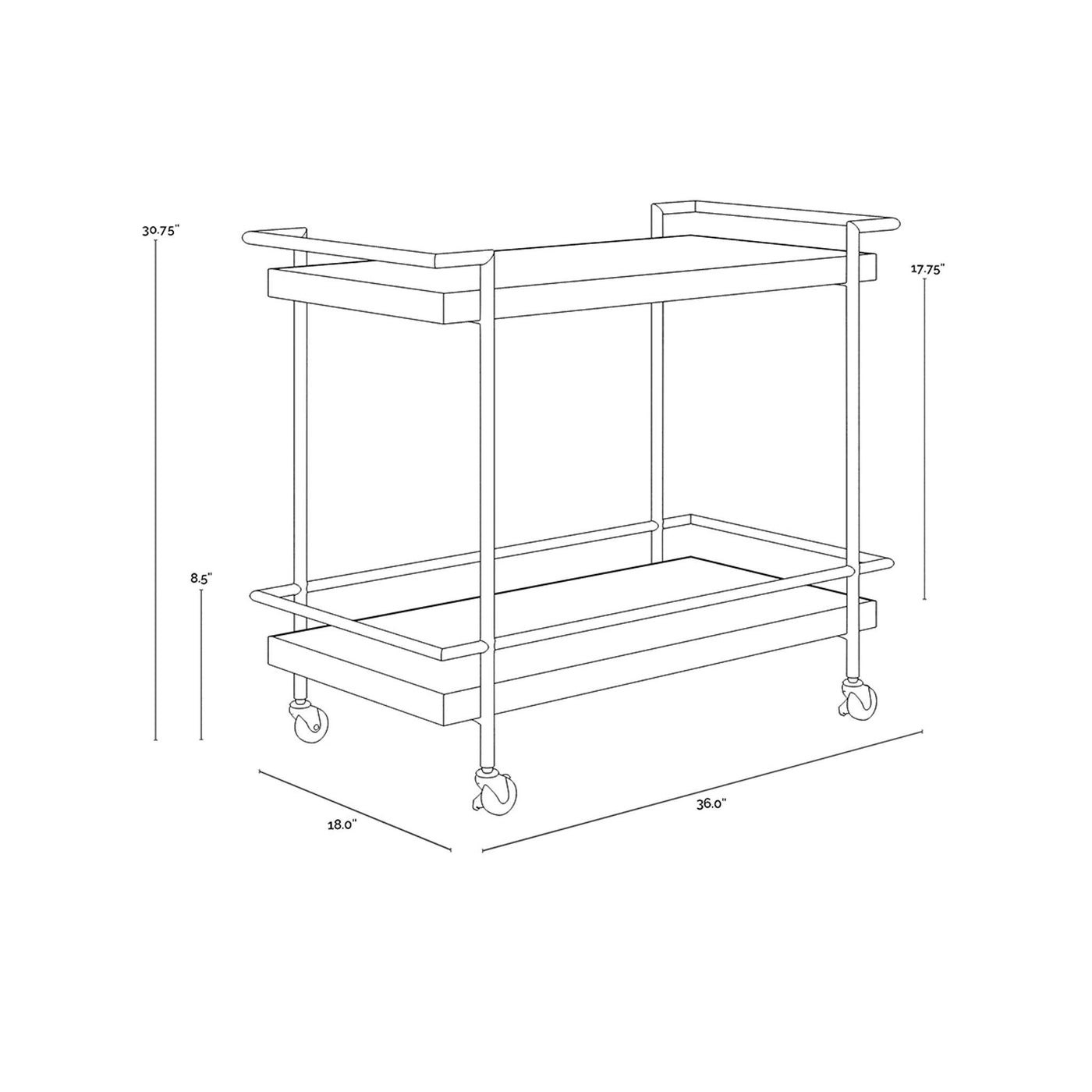 CONTARDI BAR CART