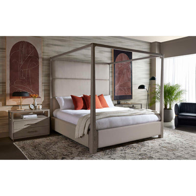 Danette Canopy Bed - King - Zenith Taupe Grey