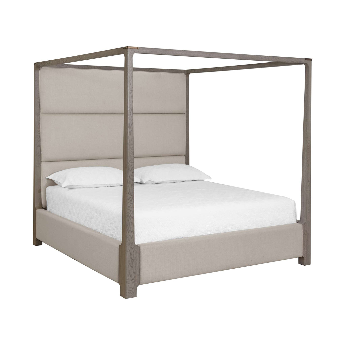 Danette Canopy Bed - King - Zenith Taupe Grey