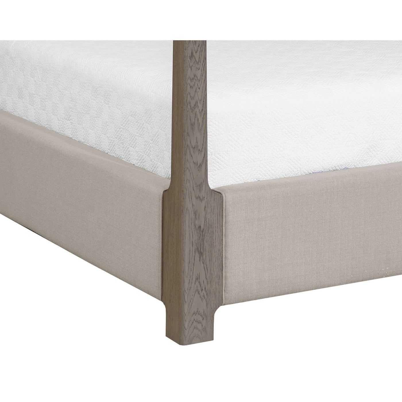 DANETTE CANOPY BED - KING - ZENITH TAUPE GREY