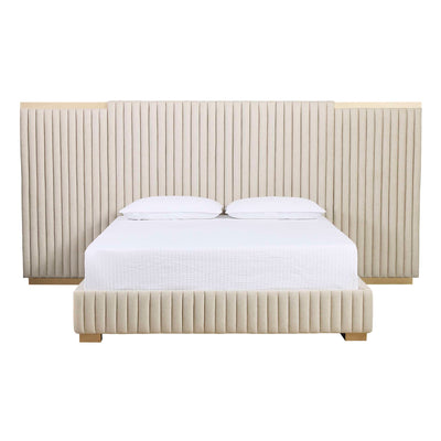 TARRANT BED - KING - MONUMENT OATMEAL