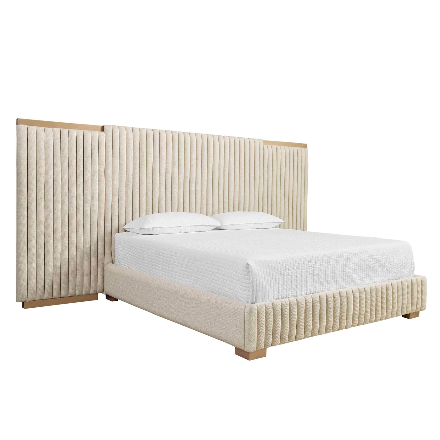 TARRANT BED - KING - MONUMENT OATMEAL