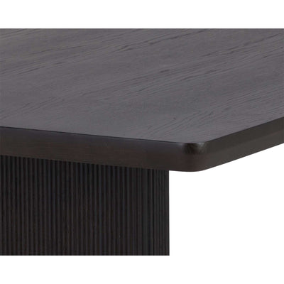 KALLA DINING TABLE - RECTANGULAR - CHARCOAL - 96"