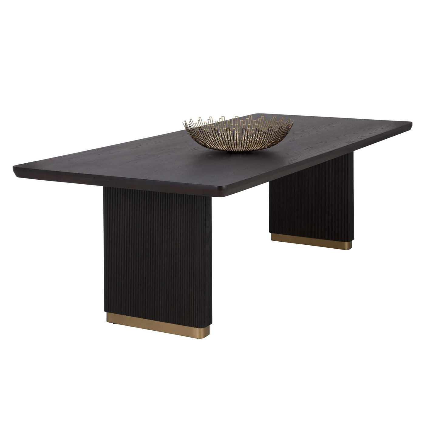 KALLA DINING TABLE - RECTANGULAR - CHARCOAL - 96"