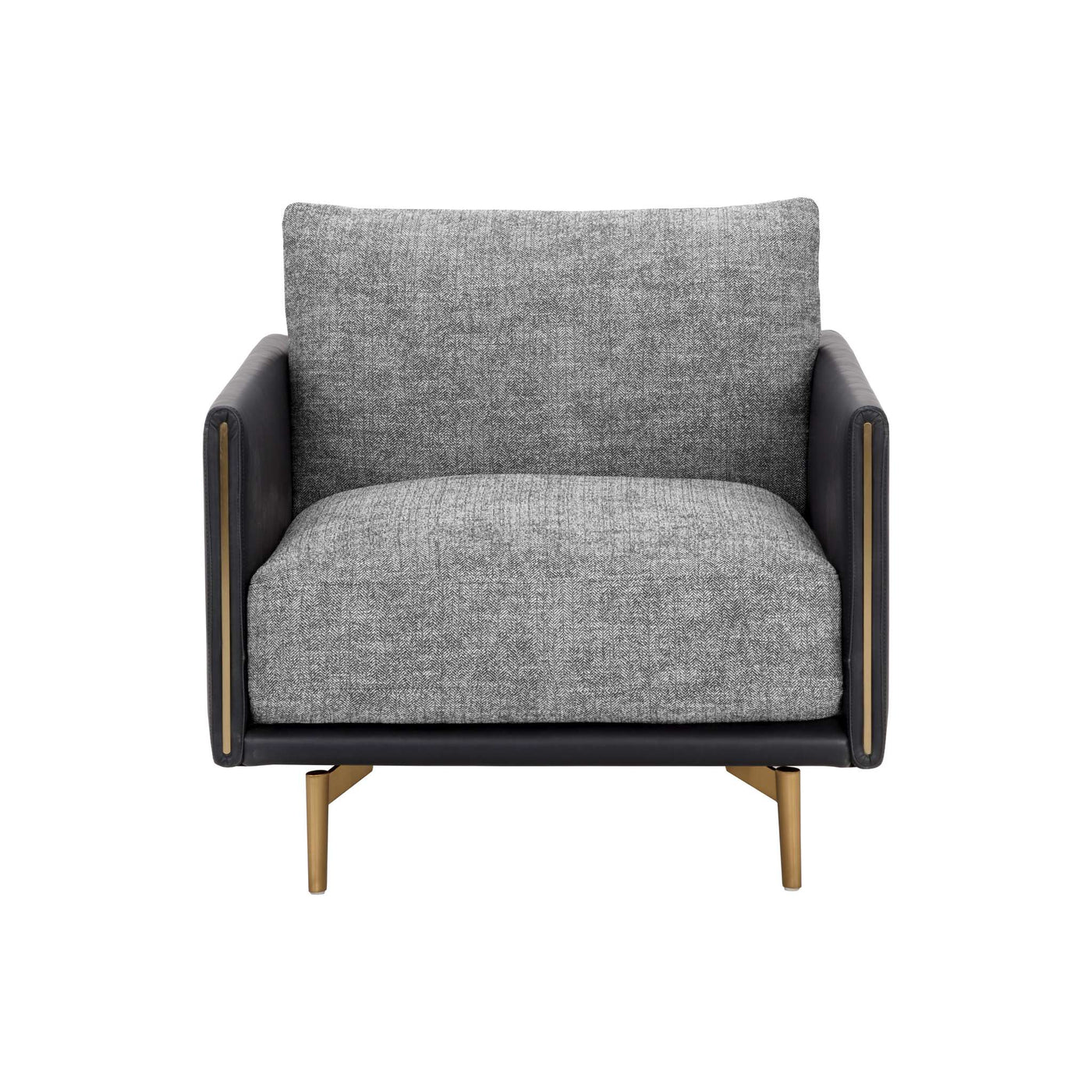 Ashi Armchair - Nash Zebra / Coal Black