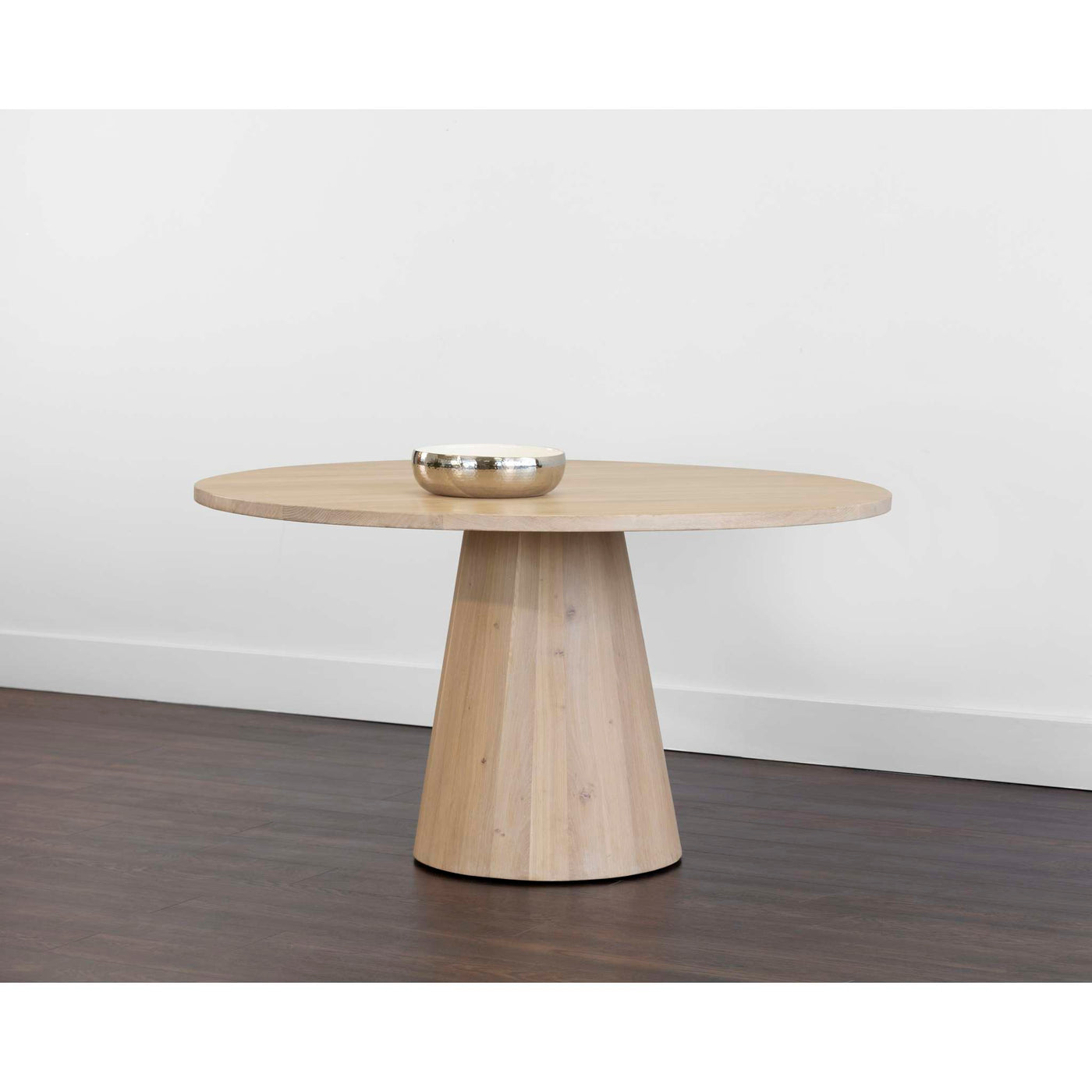 ELINA DINING TABLE - ROUND - LIGHT OAK - 54"