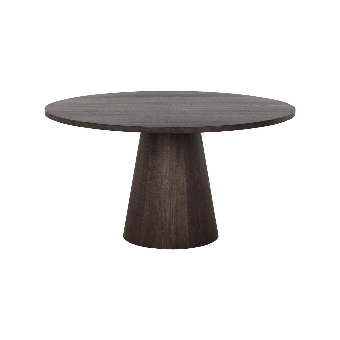 ELINA DINING TABLE - ROUND - BROWN OAK - 54"