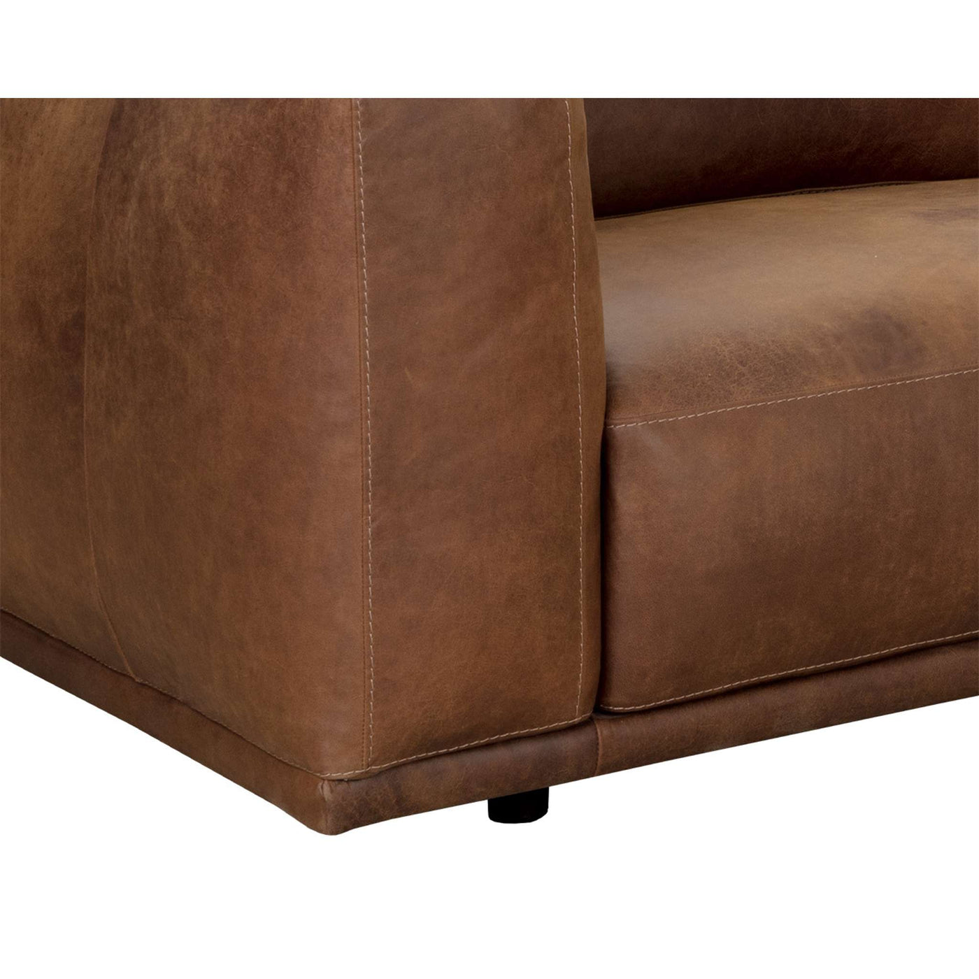 Beau Sofa Chaise - Raf & Laf - Lucia Tobacco/Cognac  Leather