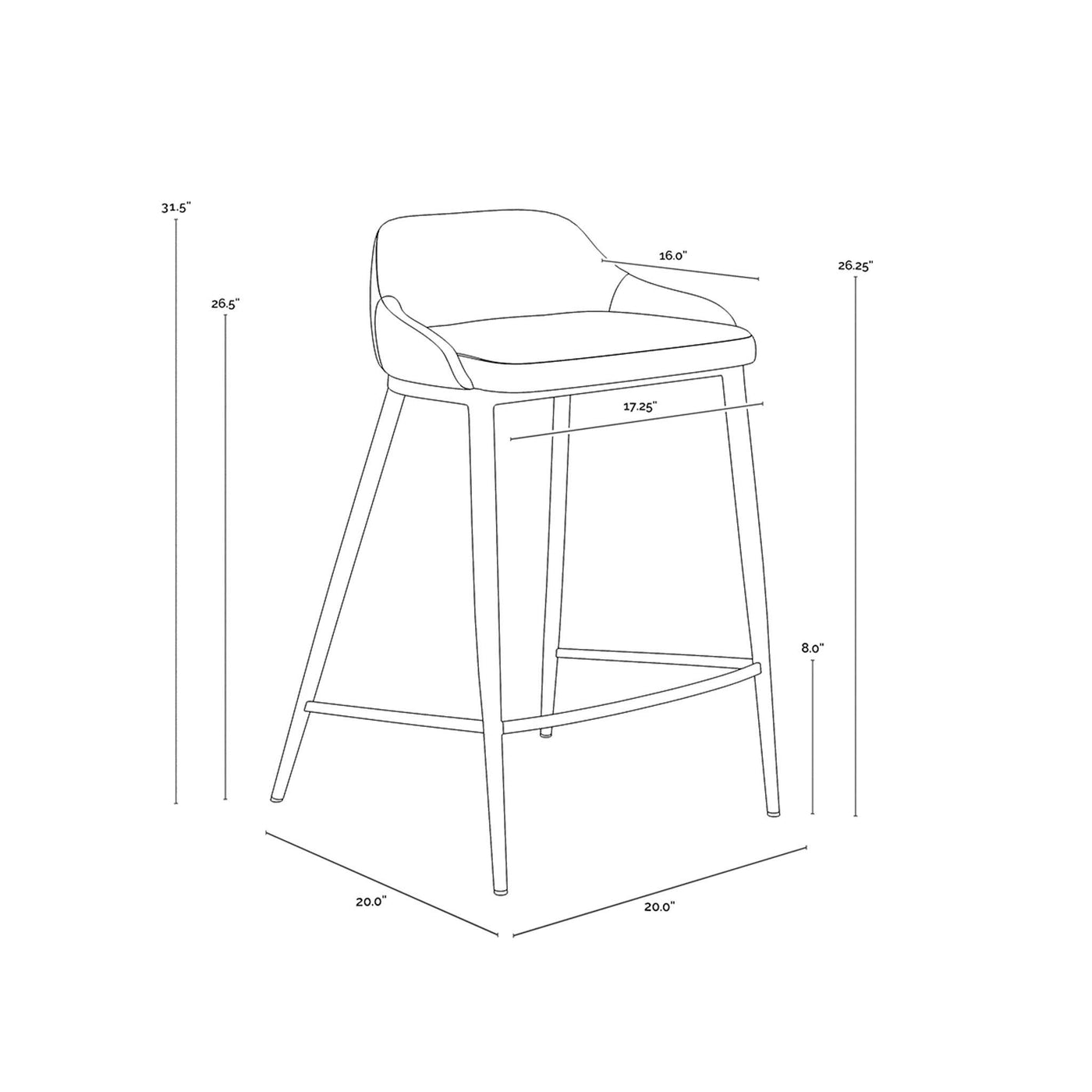 Astra Counter Stool