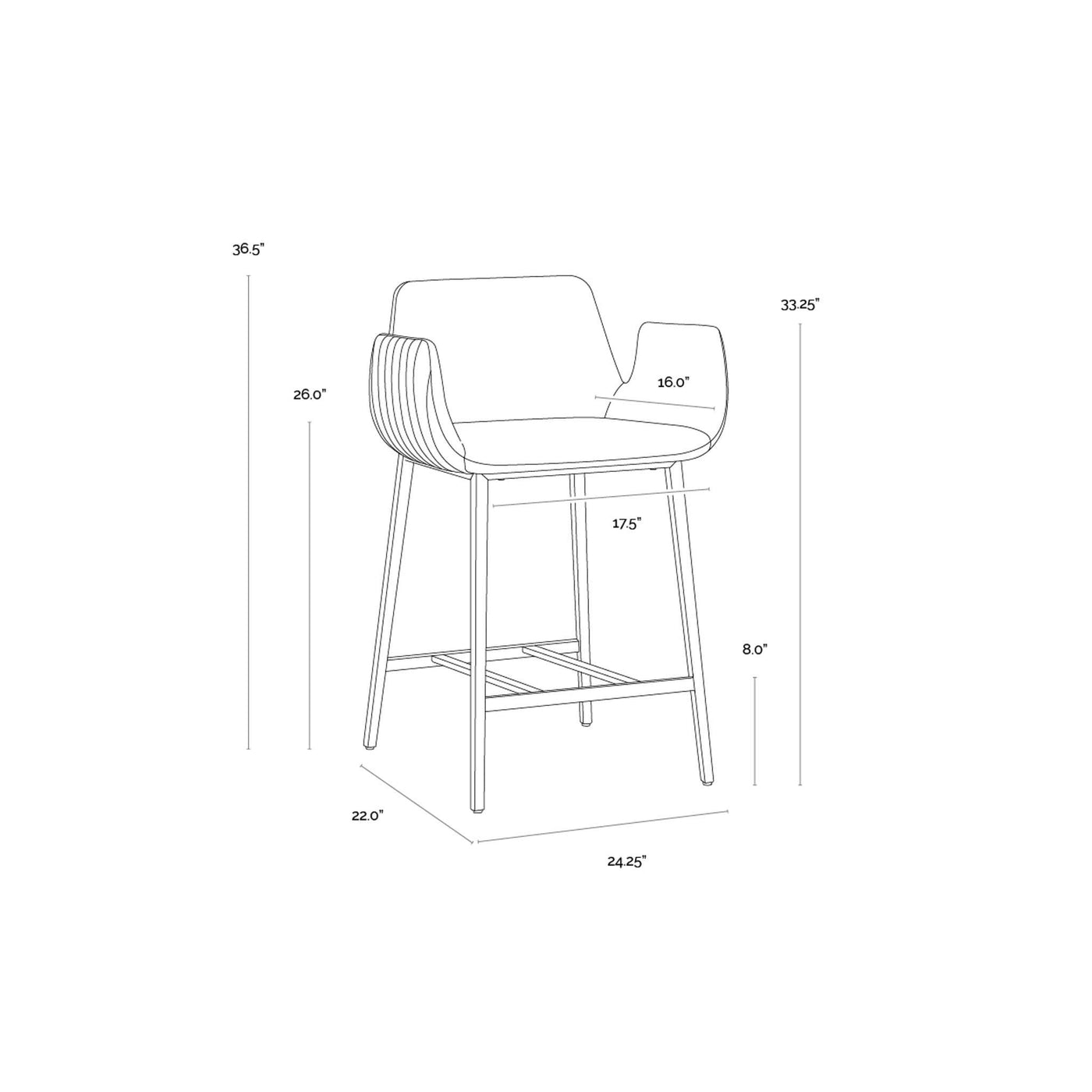 LUCANO COUNTER STOOL