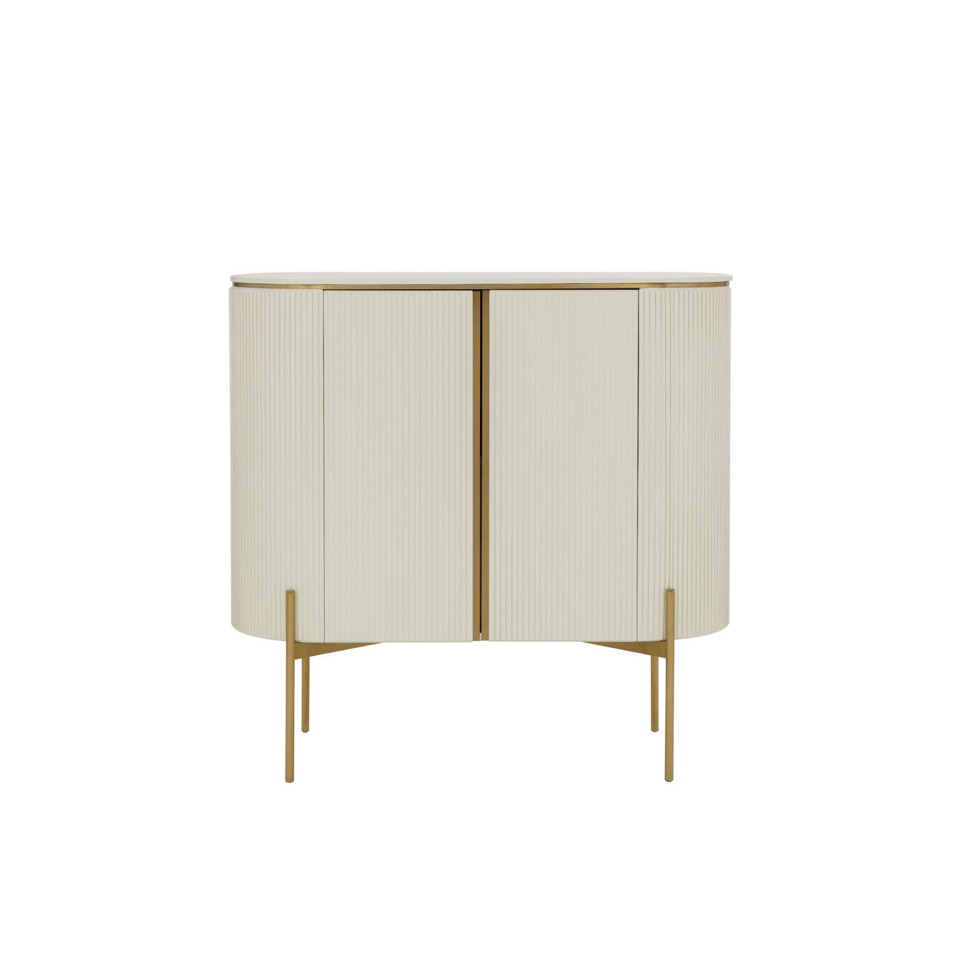 PALOMA BAR CABINET - HIGH GLOSS CREAM