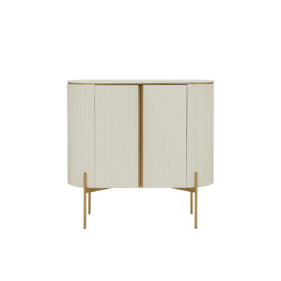 PALOMA BAR CABINET - HIGH GLOSS CREAM