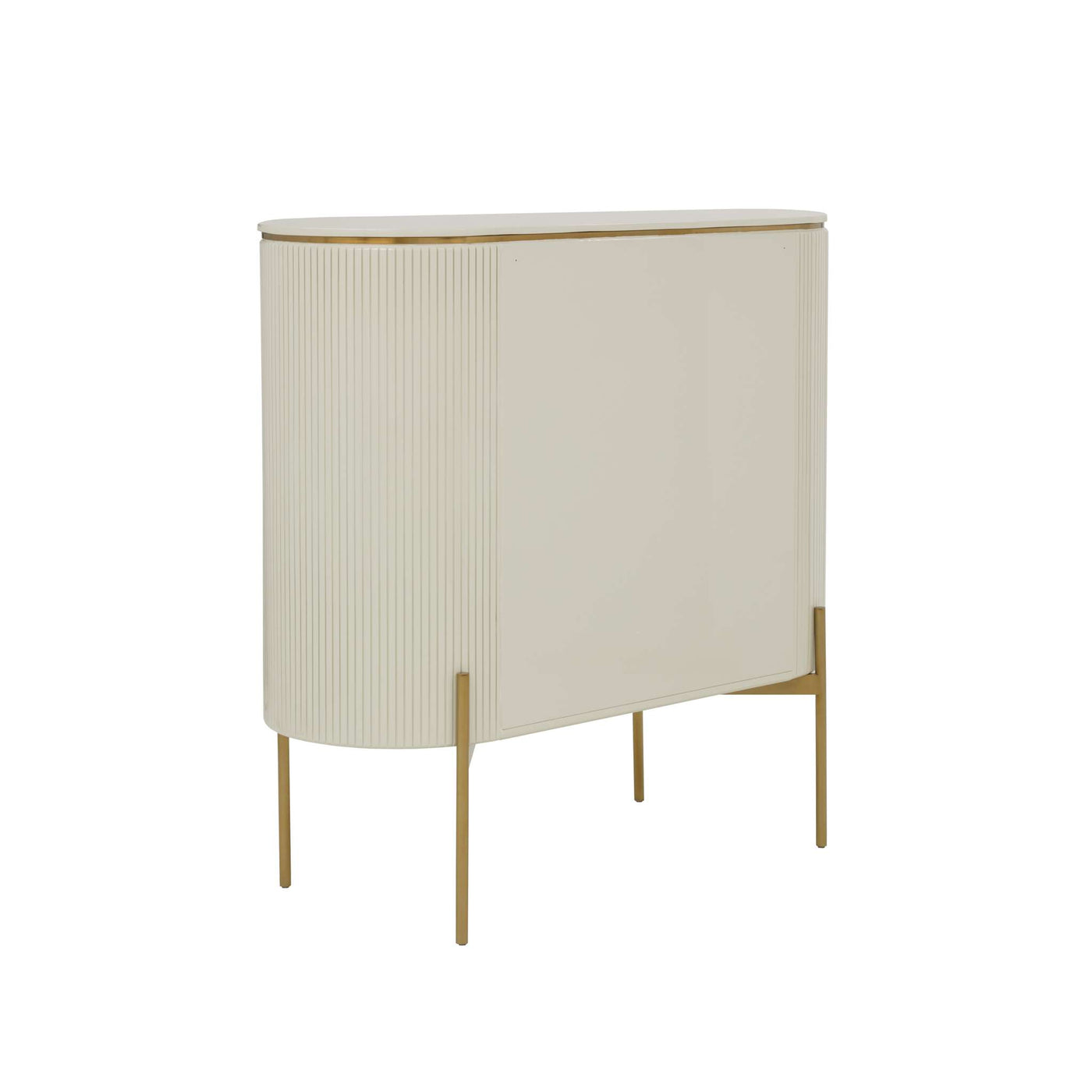 Paloma Bar Cabinet - High Gloss Cream