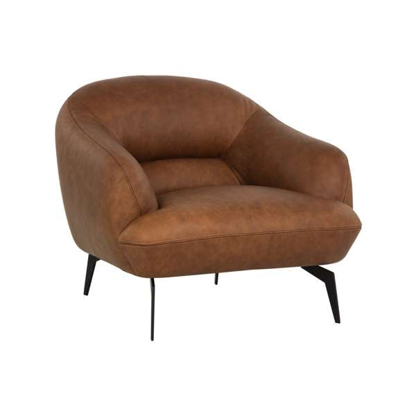 ARMANI ARMCHAIR - COGNAC LEATHER