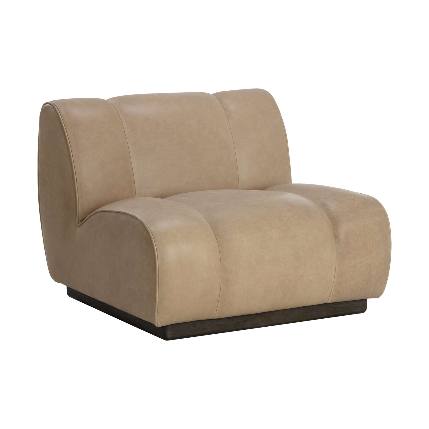 BLAISE SWIVEL LOUNGE CHAIR - SAHARA SAND LEATHER