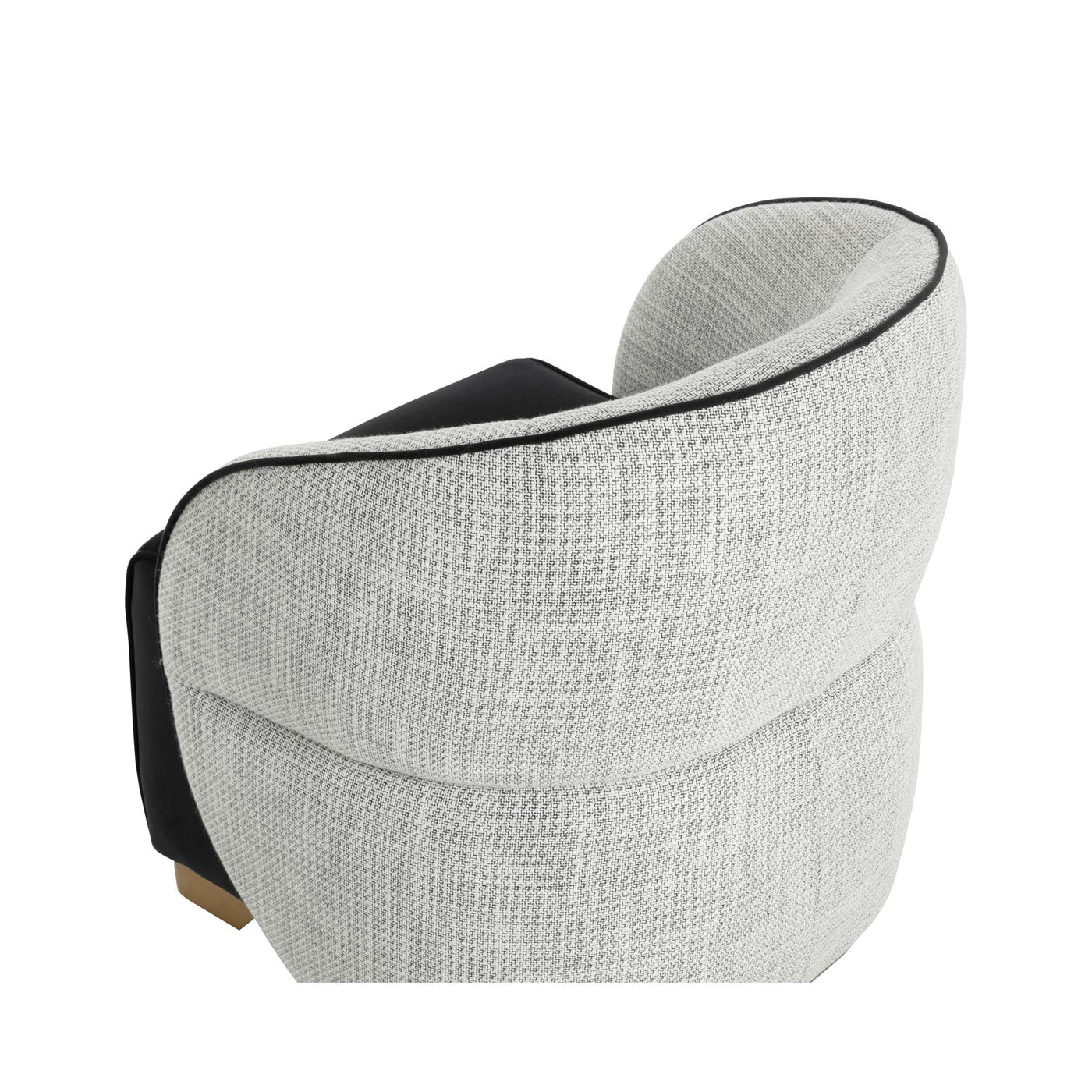 FATINA LOUNGE CHAIR - ABBINGTON BLACK / VERA WHITE PEPPER