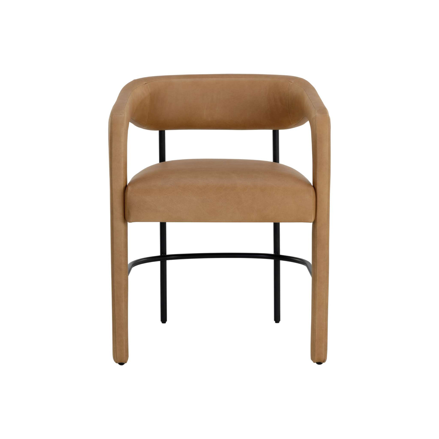 Mavia Dining Armchair - Ludlow Sesame Leather