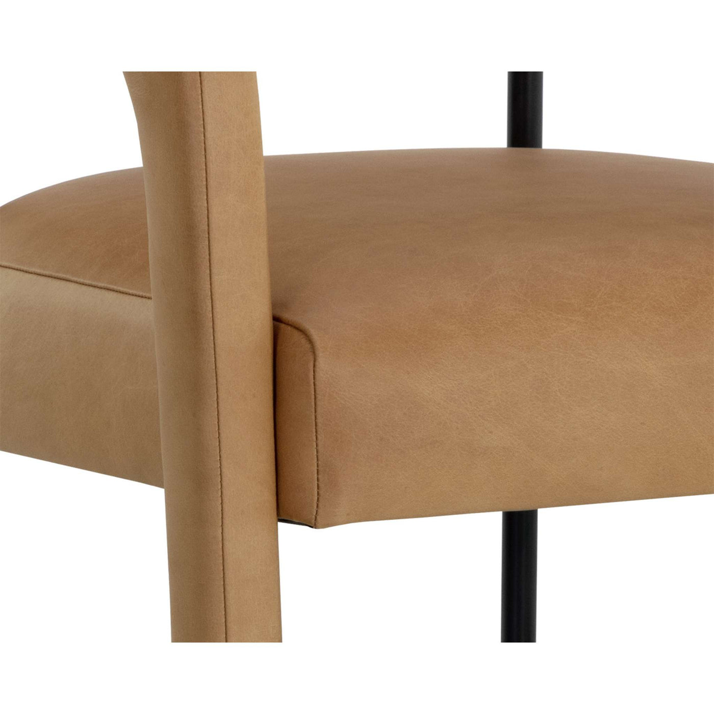 Mavia Dining Armchair - Ludlow Sesame Leather