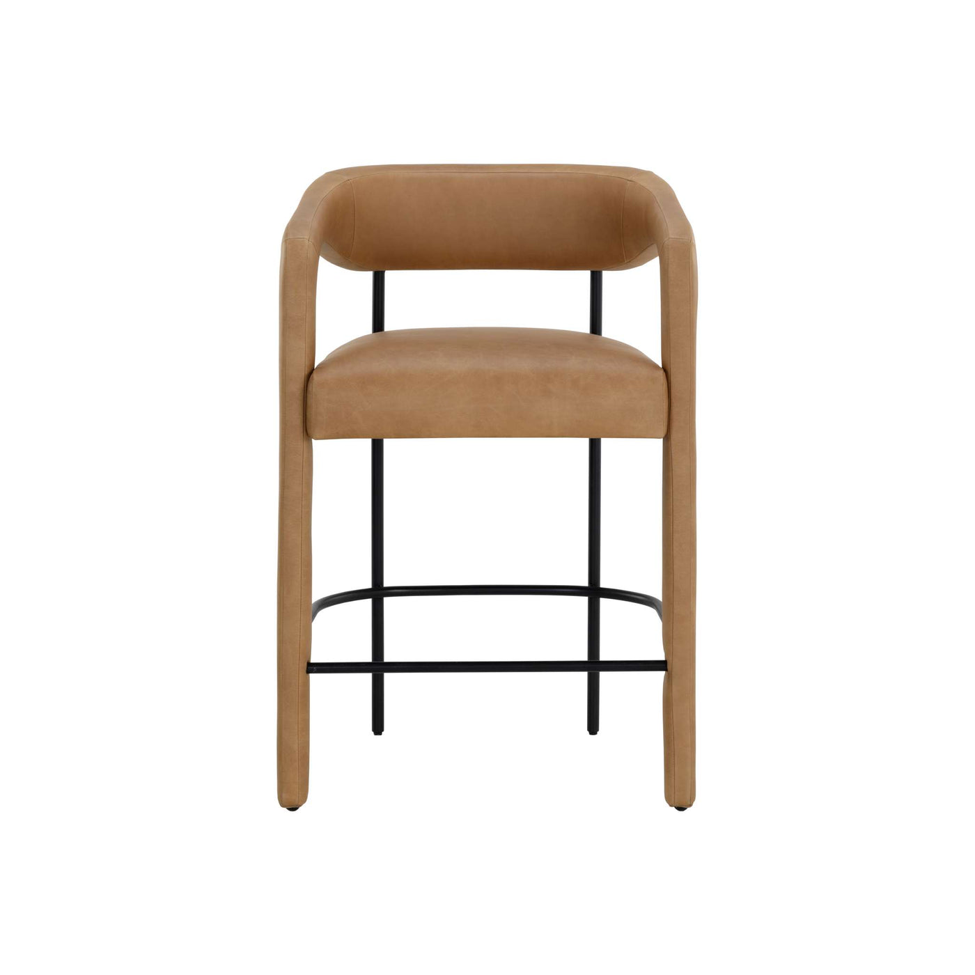 Mavia Counter Stool - Ludlow Sesame Leather