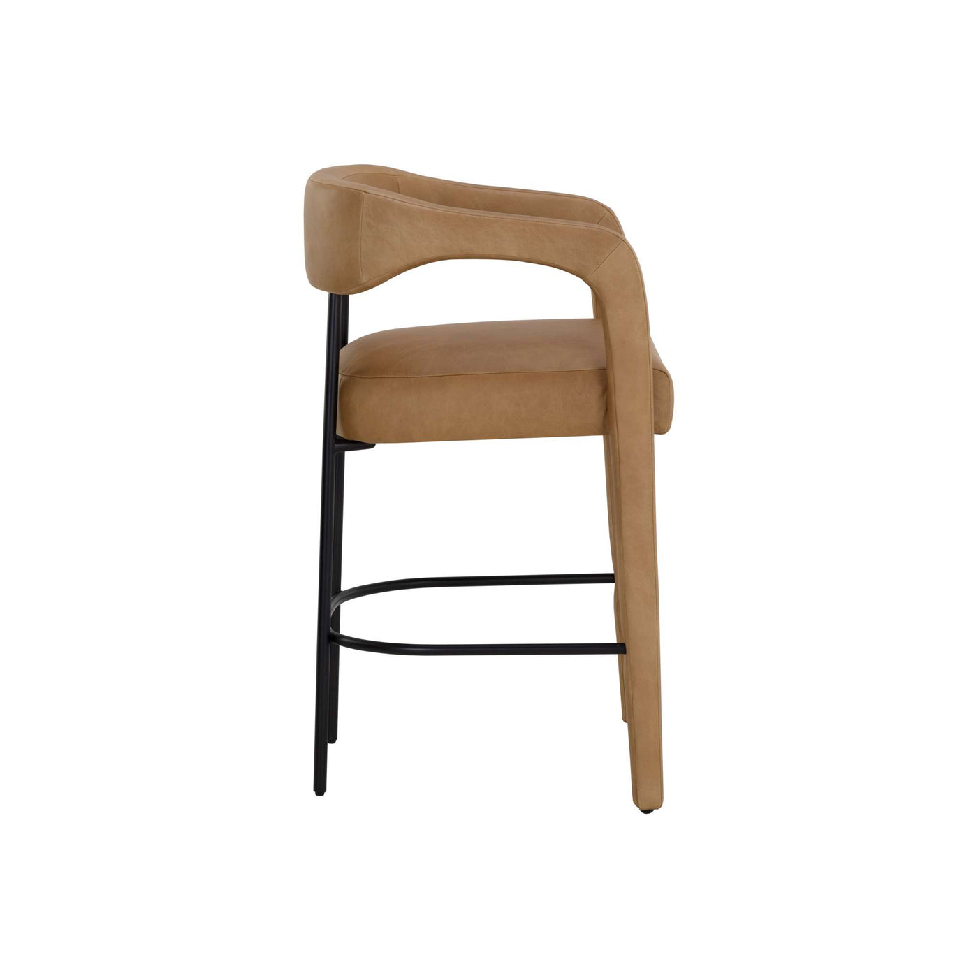 Mavia Counter Stool - Ludlow Sesame Leather