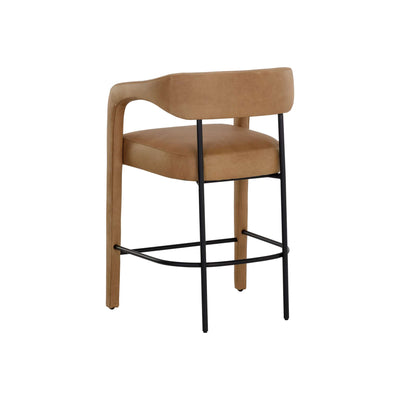 MAVIA COUNTER STOOL - LUDLOW SESAME LEATHER