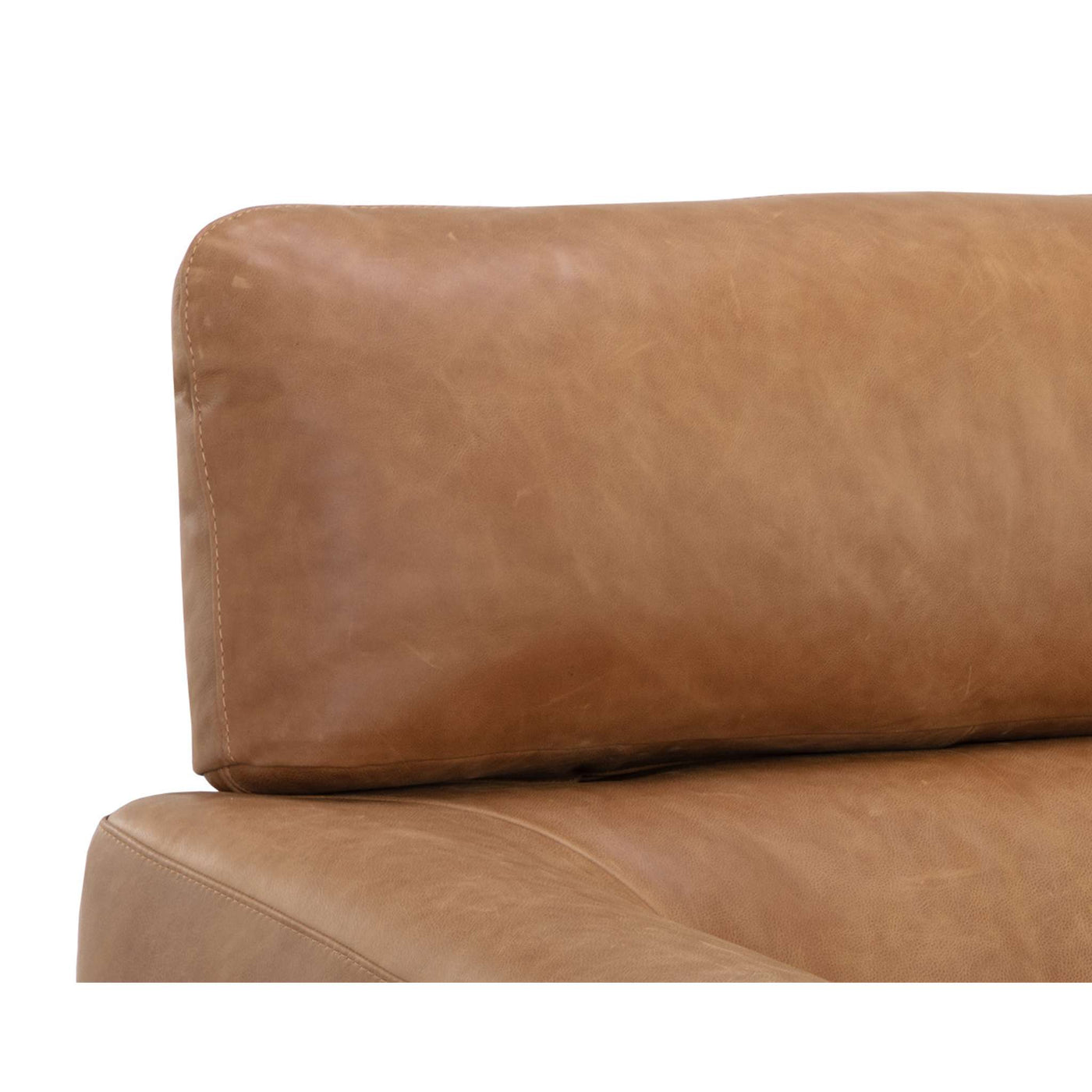 Paget Glider Lounge Chair - Camel Leather