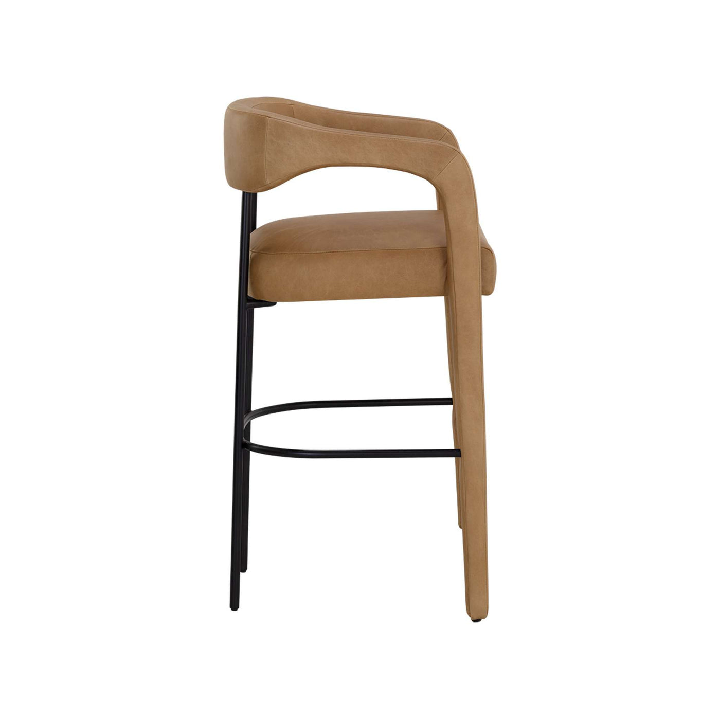 Mavia Barstool - Ludlow Sesame Leather