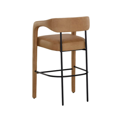 Mavia Barstool - Ludlow Sesame Leather