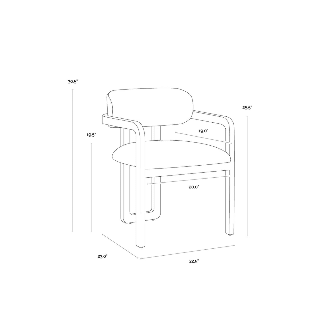 MADRONE DINING ARMCHAIR