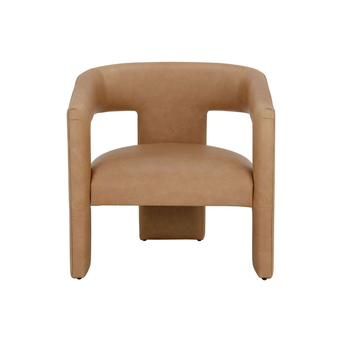 COBOURG LOUNGE CHAIR - LUDLOW SESAME LEATHER