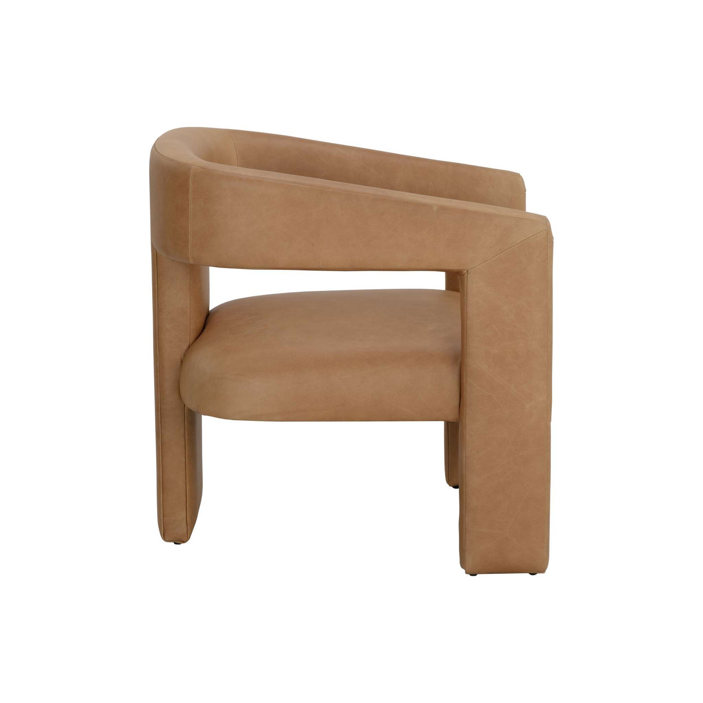 Cobourg Lounge Chair - Ludlow Sesame Leather