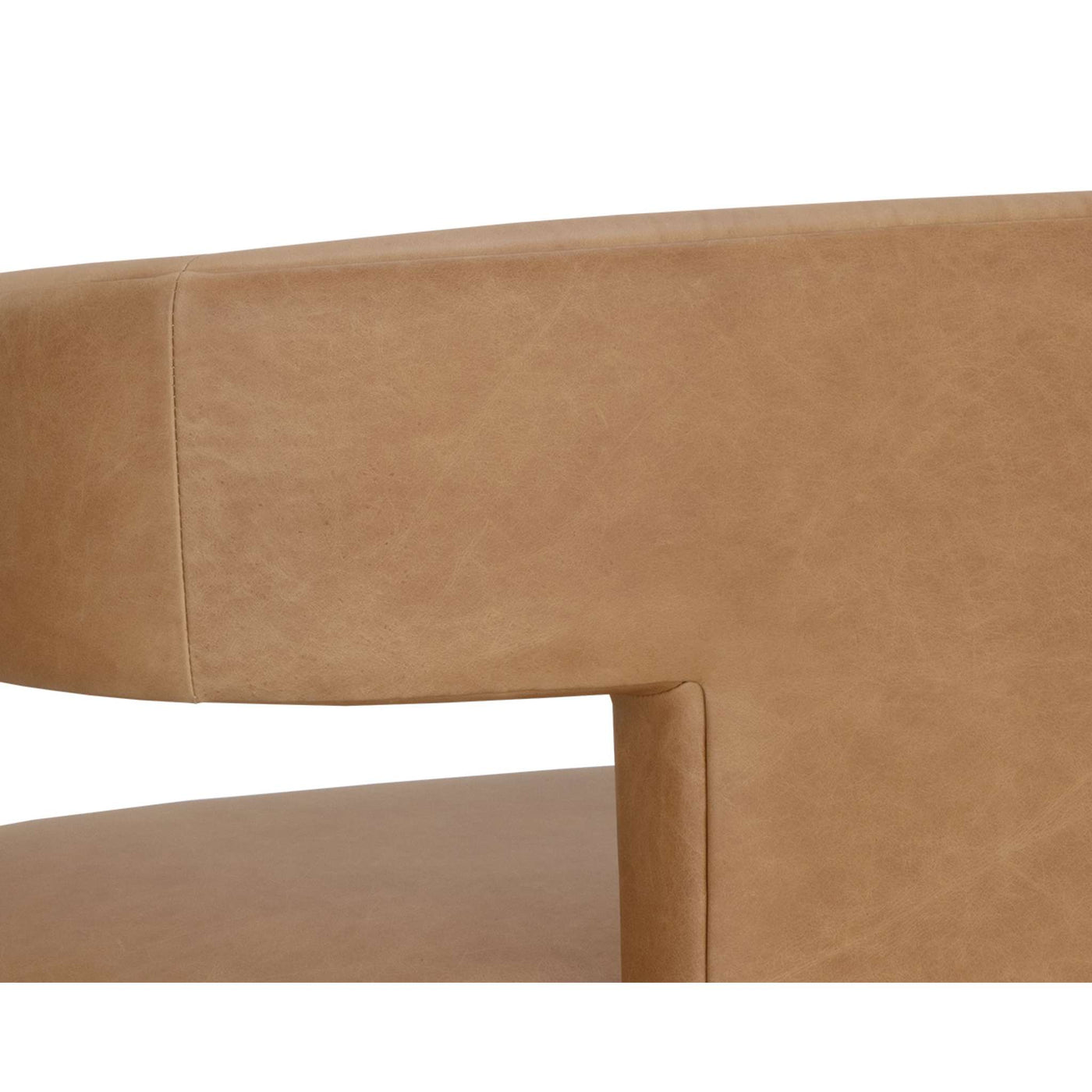 COBOURG LOUNGE CHAIR - LUDLOW SESAME LEATHER