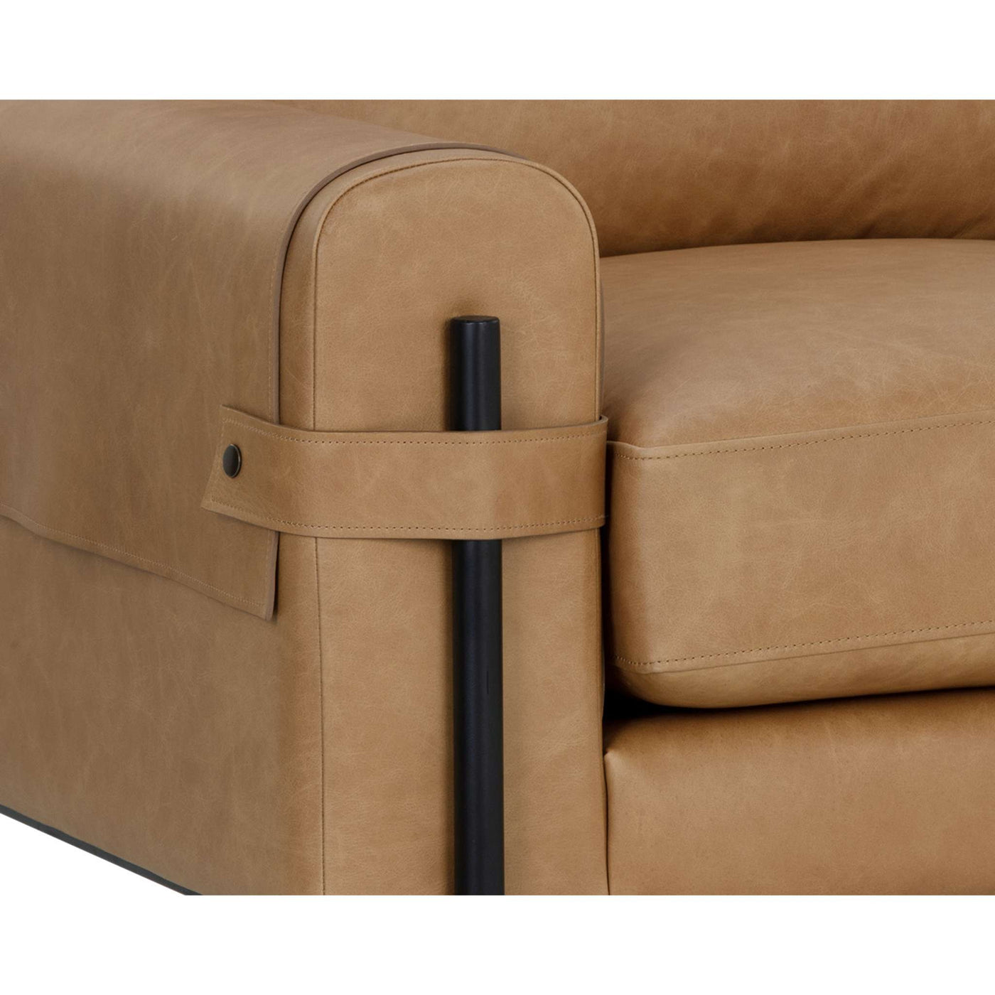 CAMUS ARMCHAIR - LUDLOW SESAME LEATHER