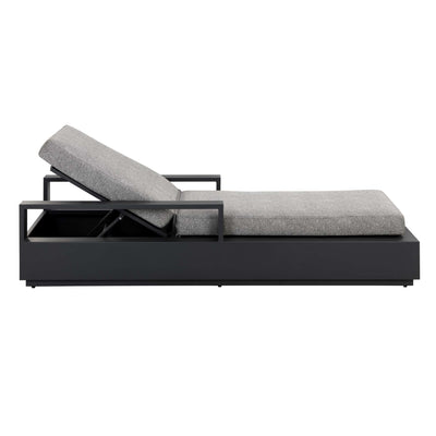 Tavira Lounger - Charcoal - Lanikai Salt And Pepper