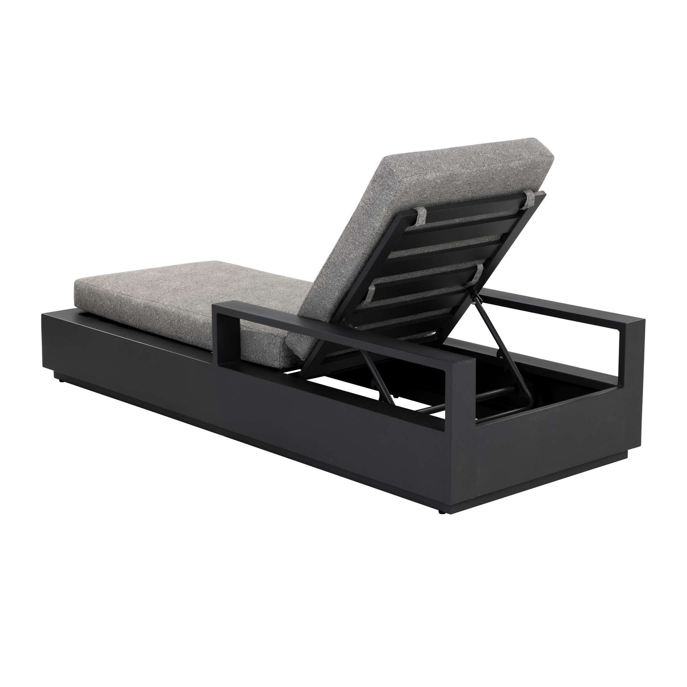 Tavira Lounger - Charcoal - Lanikai Salt And Pepper