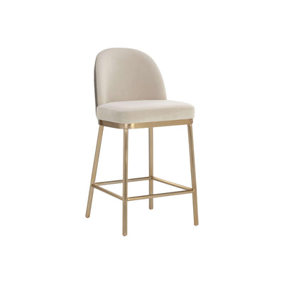 LAVANIA COUNTER STOOL - MEG TAUPE / PORCINI TAUPE