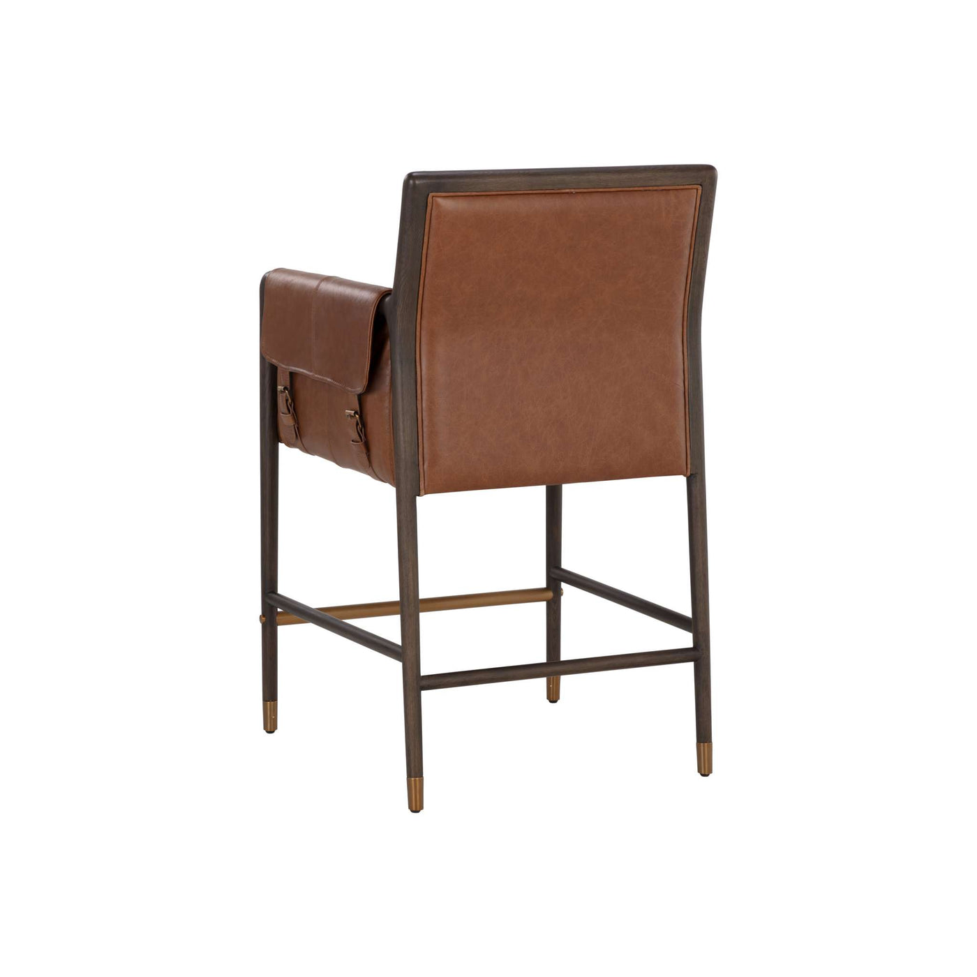 Mauti Counter Stool - Brown - Shalimar Tobacco Leather