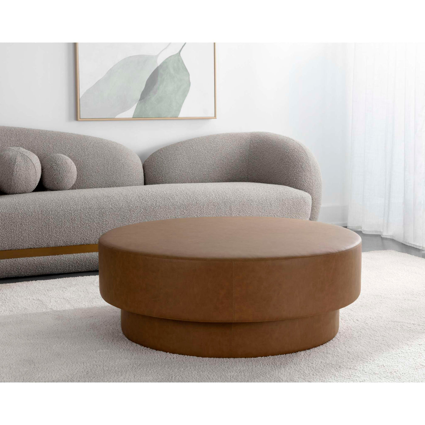 ARLO OTTOMAN - MILLIKEN COGNAC