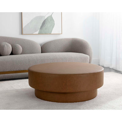 Arlo Ottoman - Milliken Cognac