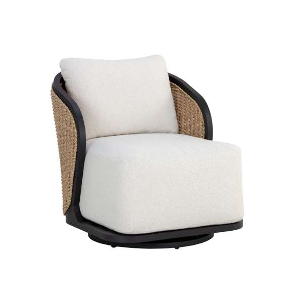 BORA SWIVEL ARMCHAIR - LOUIS CREAM