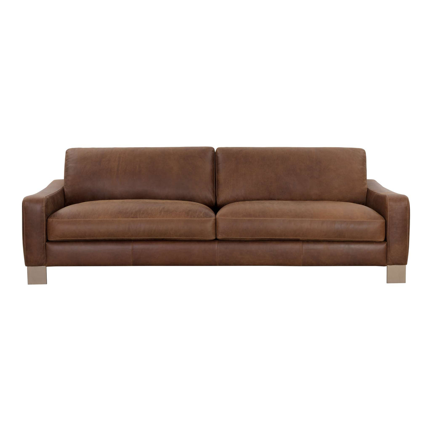 RAFAEL SOFA - LUCIA TOBACCO LEATHER