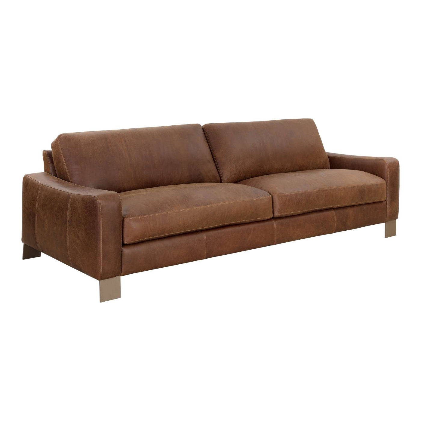 RAFAEL SOFA - LUCIA TOBACCO LEATHER