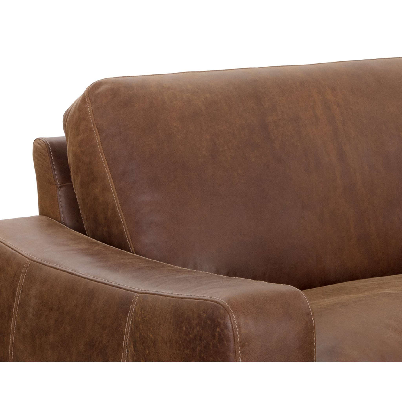 RAFAEL SOFA - LUCIA TOBACCO LEATHER