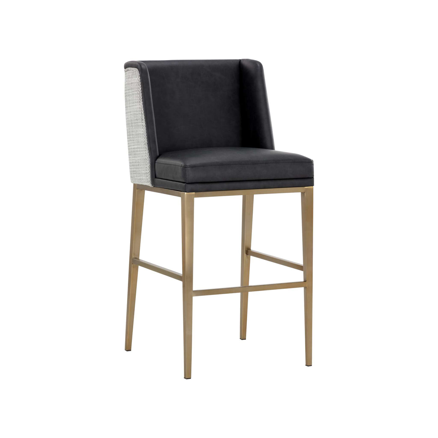 Joplin Barstool - Cantina Black / Vera White Pepper