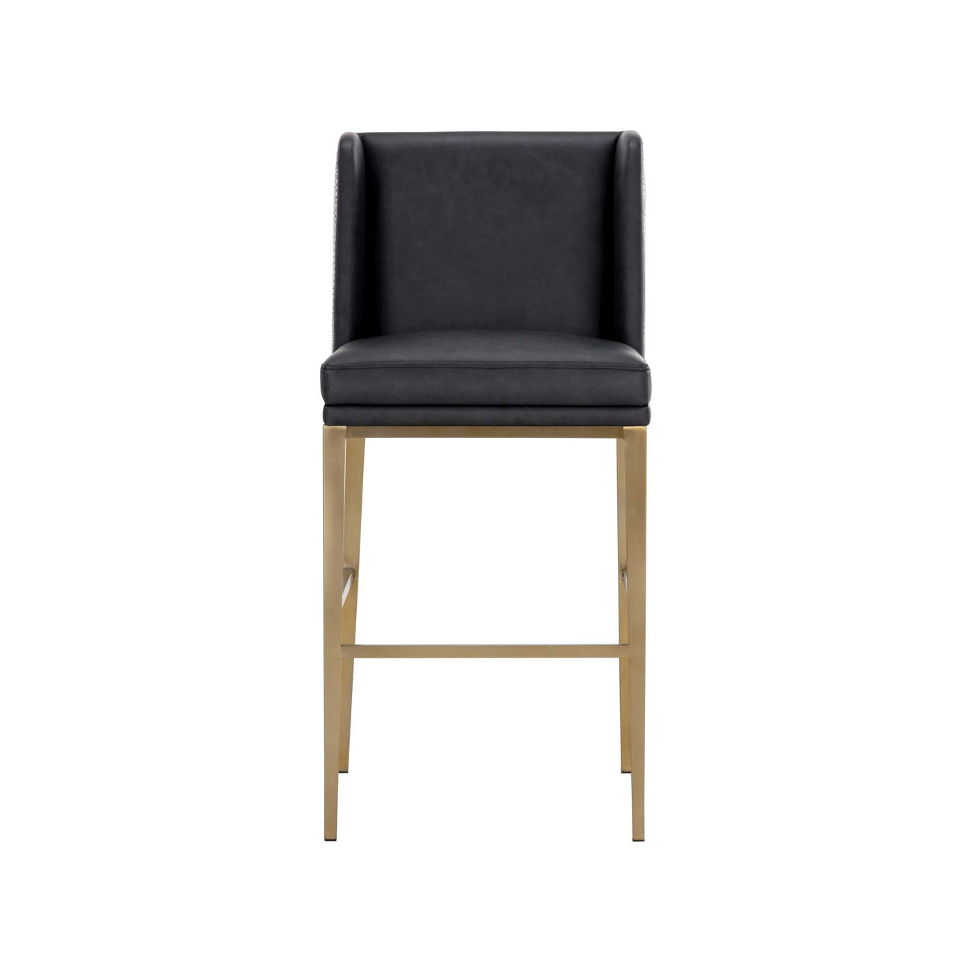 JOPLIN BARSTOOL - CANTINA BLACK / VERA WHITE PEPPER