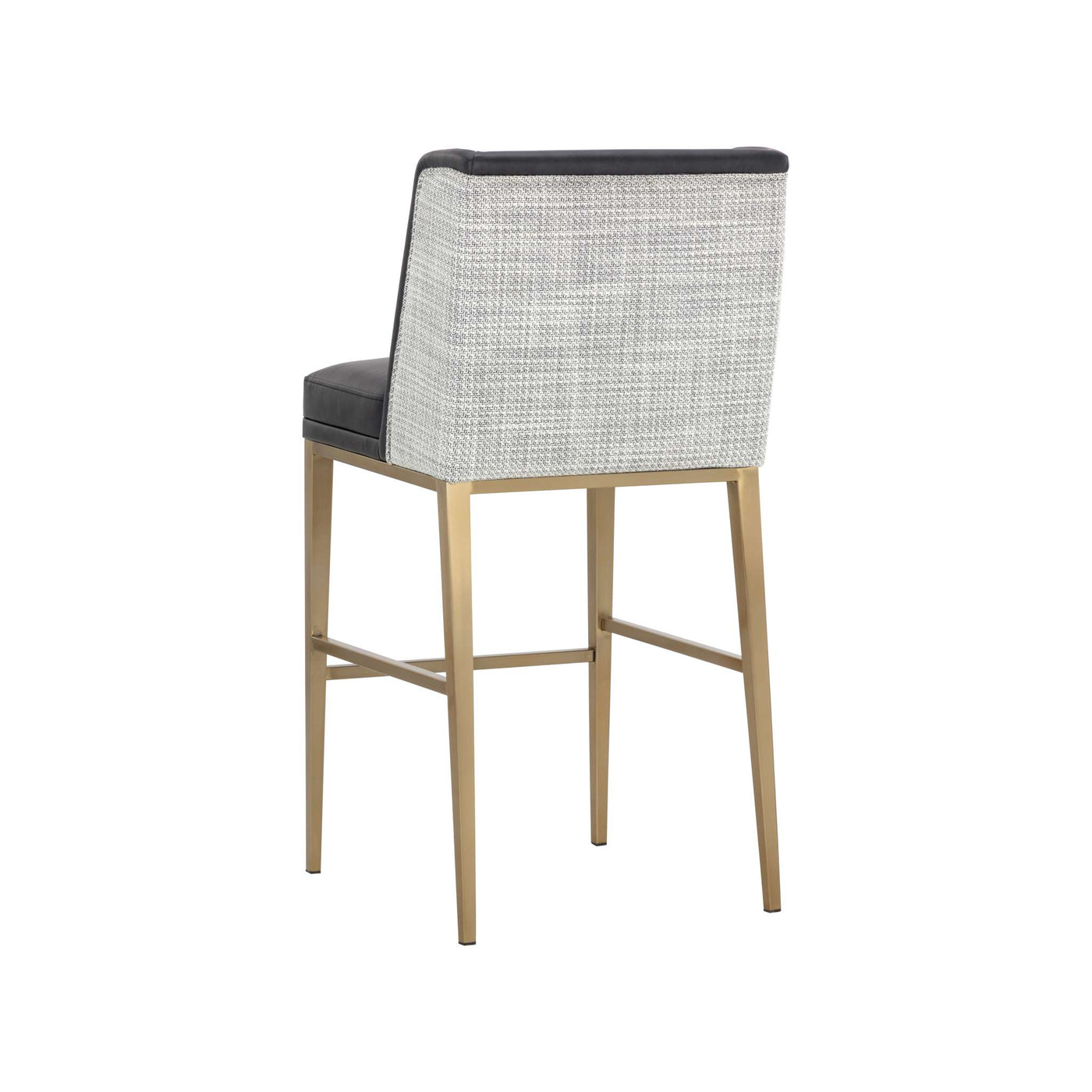 JOPLIN BARSTOOL - CANTINA BLACK / VERA WHITE PEPPER