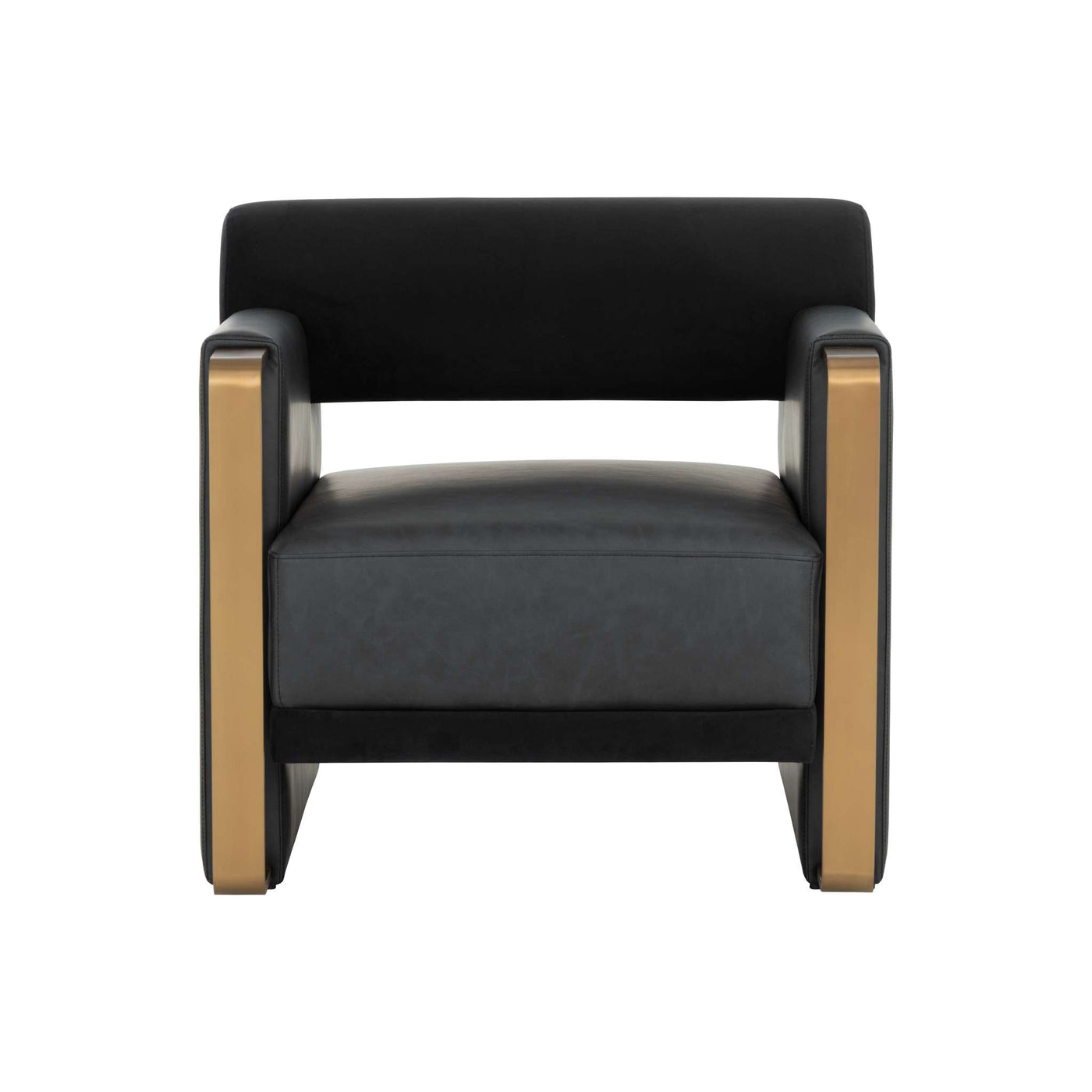 EDGAR LOUNGE CHAIR - BRAVO BLACK / ABBINGTON BLACK