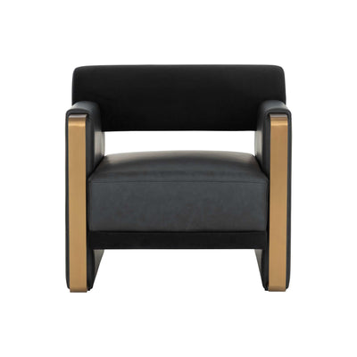 Edgar Lounge Chair - Bravo Black / Abbington Black