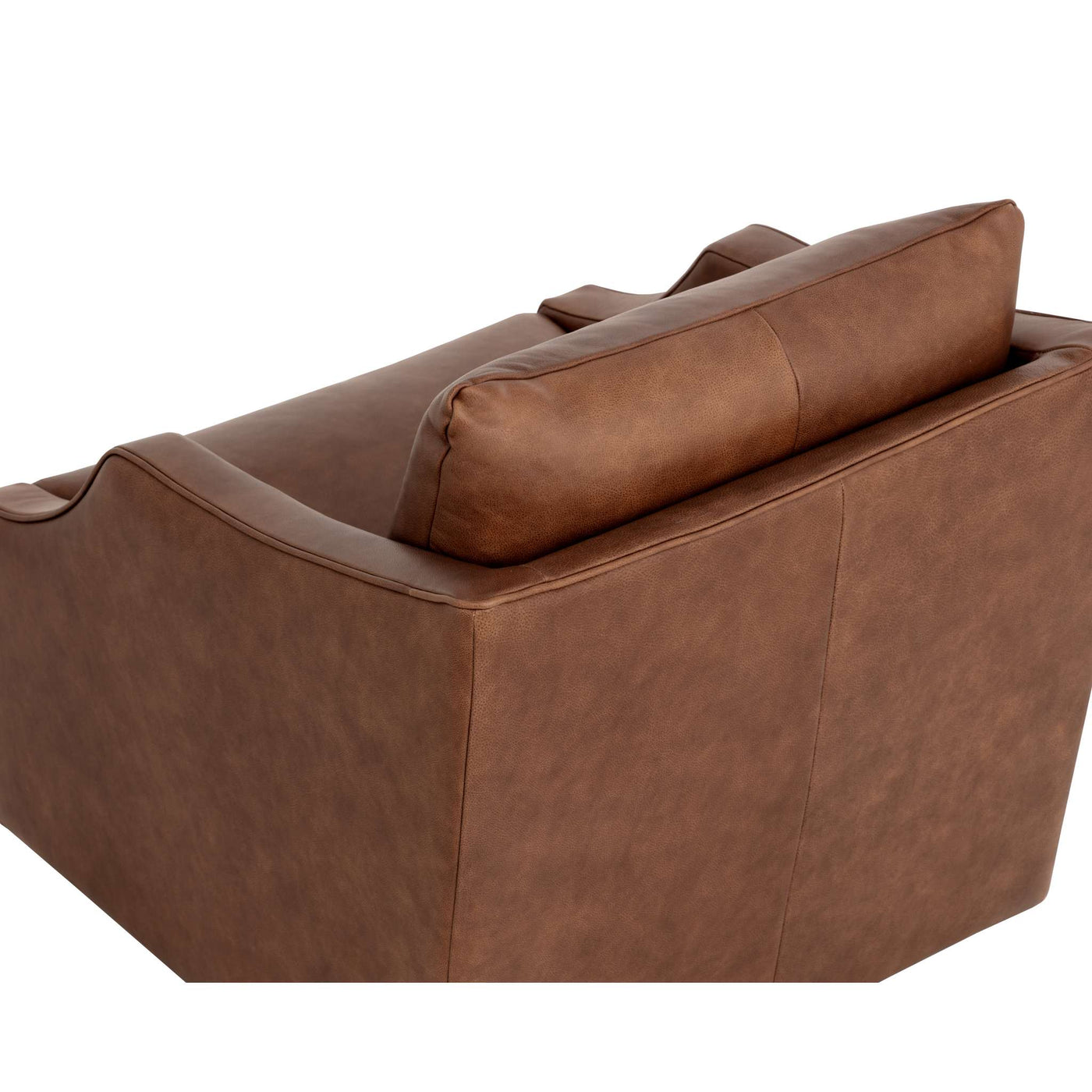 ORWELL SWIVEL LOUNGE CHAIR - COGNAC LEATHER